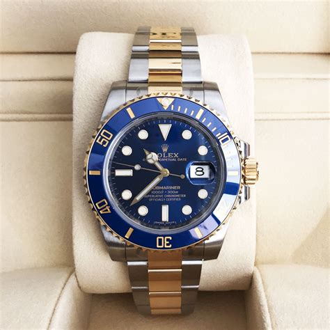 rolex submariner blue two tone 116613lb|rolex submariner 116613 price.